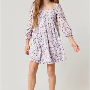 Blue Rain 'Julee' Floral Swing Dress NEW